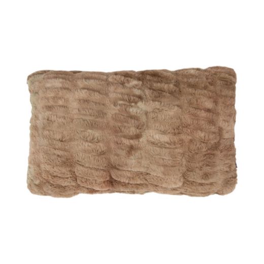 cushion ribbed bear light pink 30x50cm