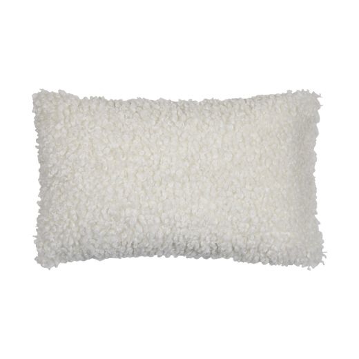 cushion curly teddy off-white 30x50cm