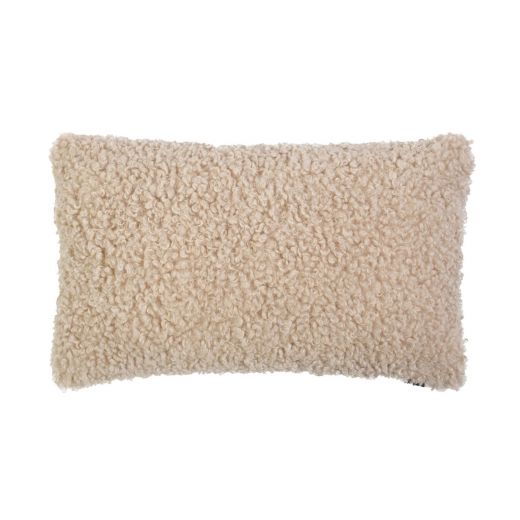 cushion curly teddy beige 30x50cm