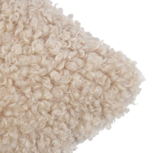cushion curly teddy beige 30x50cm