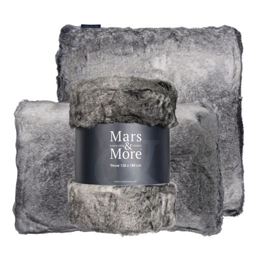 half cushion wolf grey 30x50cm