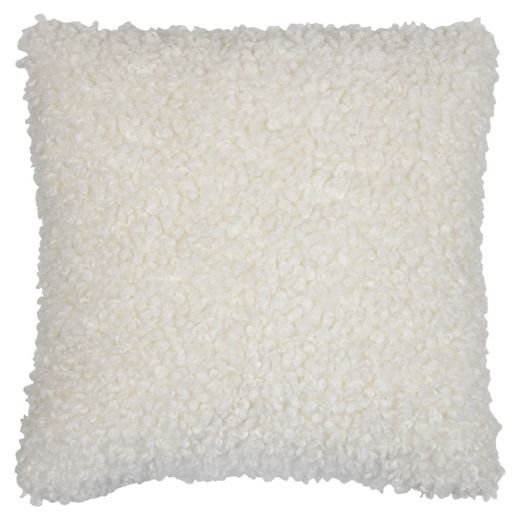 cushion curly teddy off-white 45x45cm