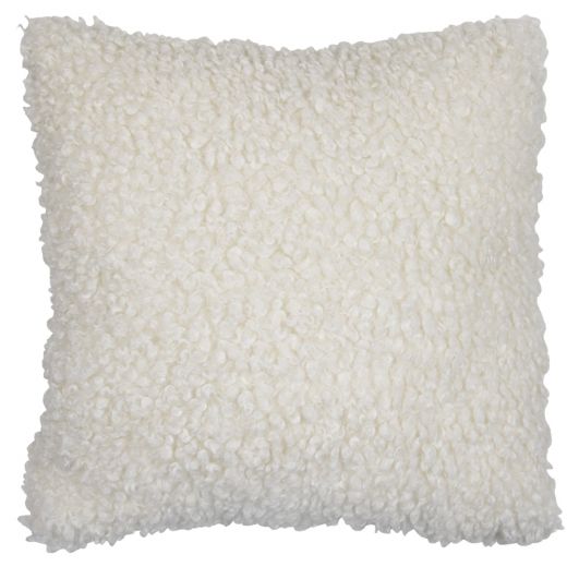 cushion curly teddy off-white 45x45cm
