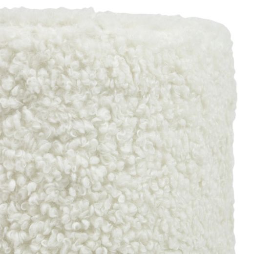 hocker teddy wollweiss rund dia 40cm