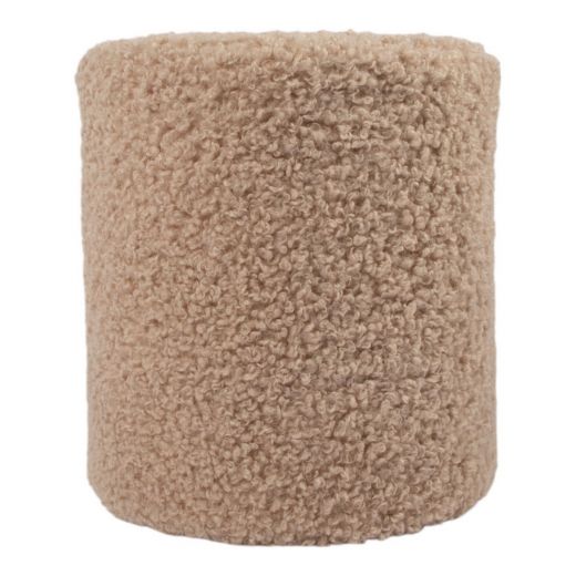 hocker teddy beige rund dia 40cm