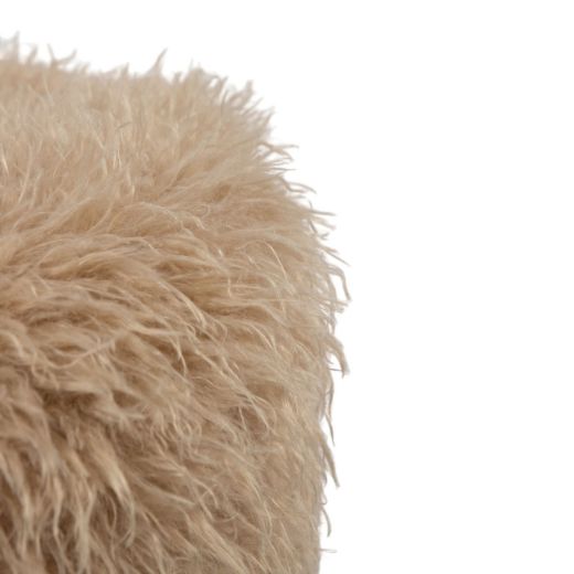 poef tibetan lamb beige rond dia 40cm