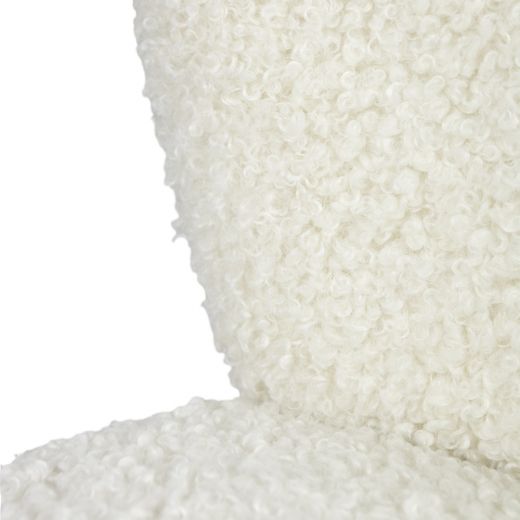 chair curly teddy off-white 60x72x74cm (pallet)