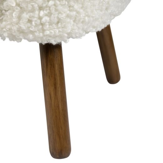 chair curly teddy off-white 60x72x74cm (pallet)