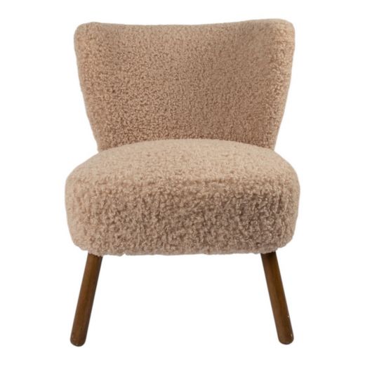 chair curly teddy beige 60x72x74cm (pallet)