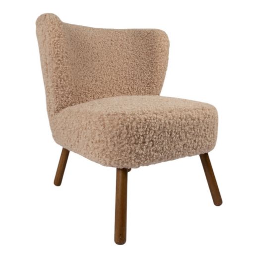 chair curly teddy beige 60x72x74cm (pallet)