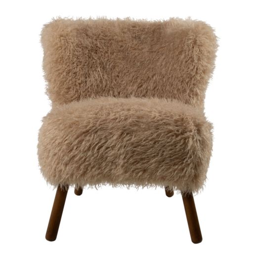 stoel tibetan lamb beige 60x72x74cm