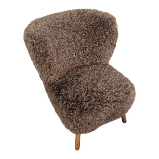 stoel tibetan lamb bruin 60x72x74cm