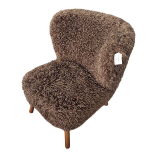 stoel tibetan lamb bruin 60x72x74cm