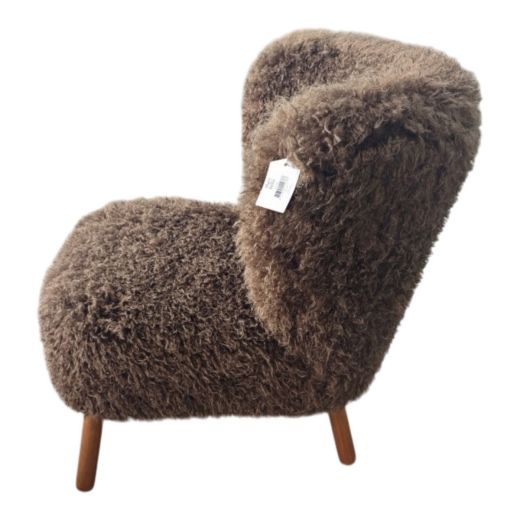 stoel tibetan lamb bruin 60x72x74cm