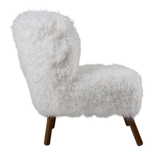 stoel tibetan lamb off white 60x72x74cm