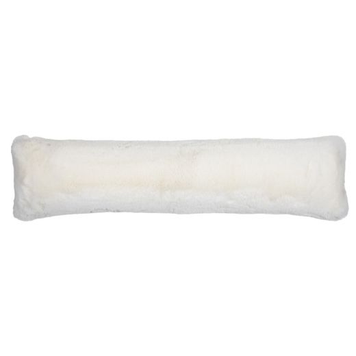 tochtkussen teddy glad gebroken wit 20x90cm