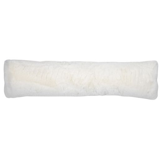 tochtkussen teddy glad gebroken wit 20x90cm