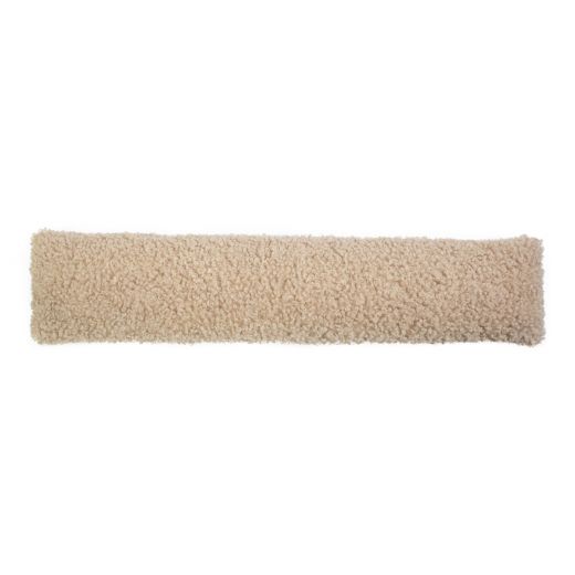 draught excluder curly teddy beige 20x90cm