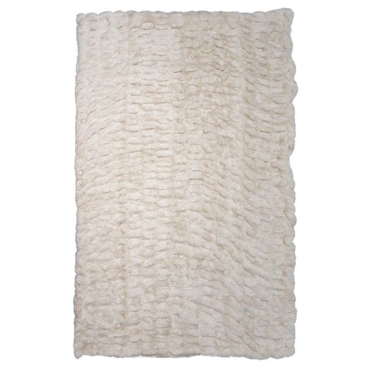 plaid rib beige beer 130x180cm