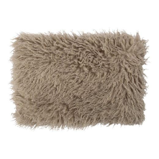 cushion tibetan lamb grey 40x60cm