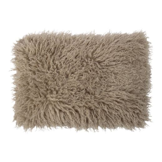 cushion tibetan lamb grey 40x60cm