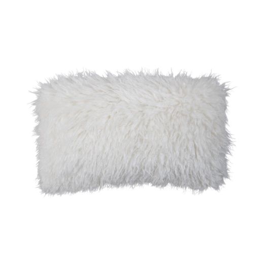 Cushion tibetan lamb off-white 30x50 cm