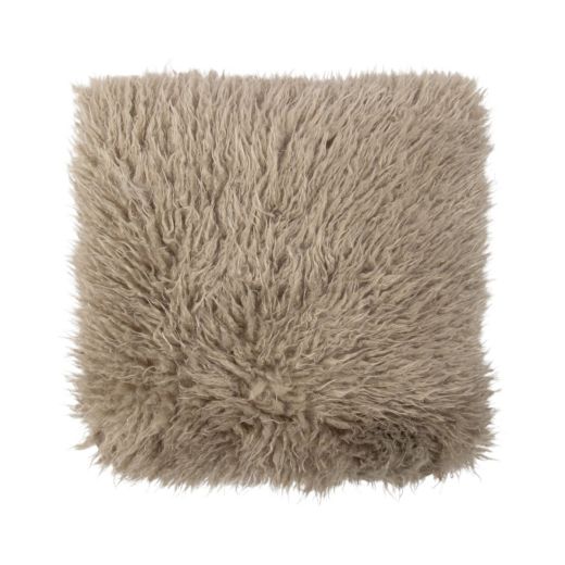 Cushion tibetan lamb grey 45x45 cm