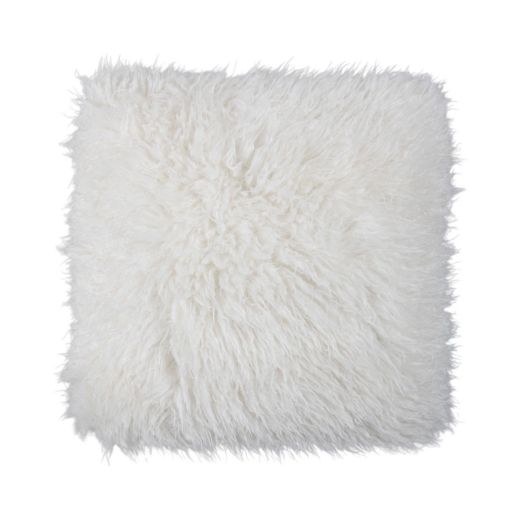Cushion tibetan lamb off-white 45x45 cm
