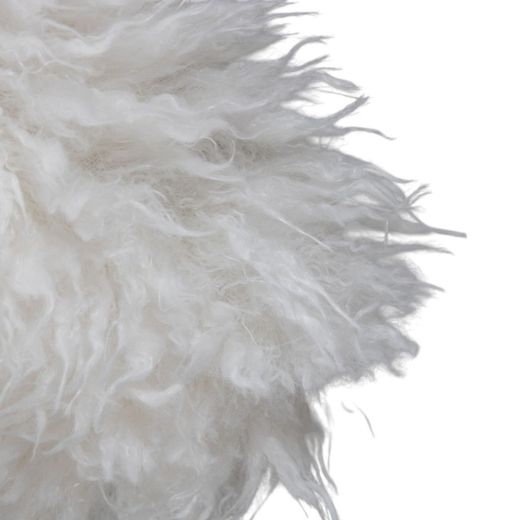 Cushion tibetan lamb off-white 45x45 cm