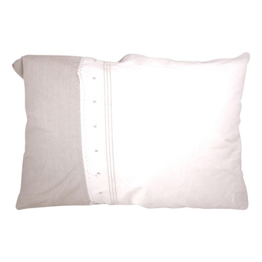 Cushion Jasmin 50x70 ties grey -white