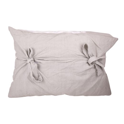 Cushion Jasmin 50x70 ties grey -white