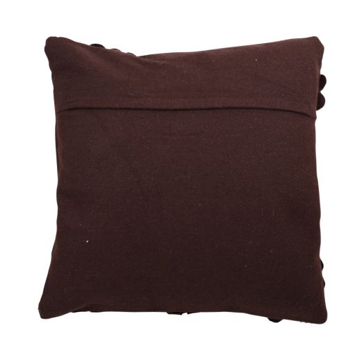 Cushion Roses beads 45x45 brown