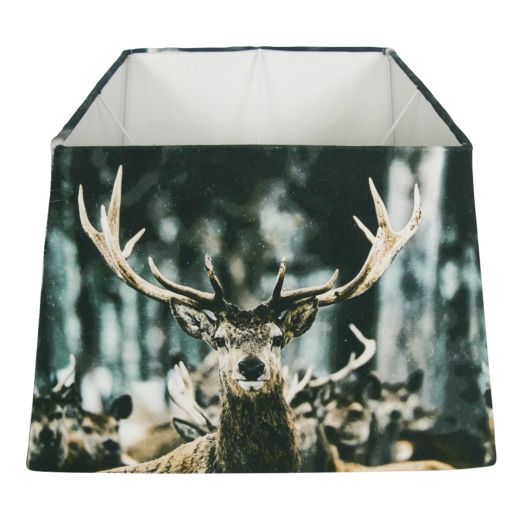 lampenschirm winter hirsch 37cm