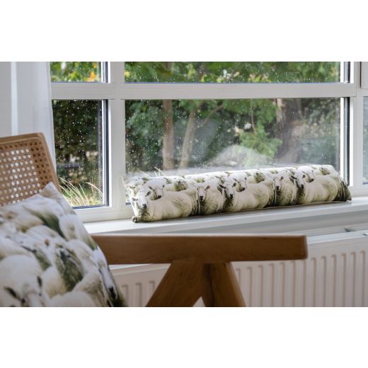 canvas draught excluder sheep 20x90cm