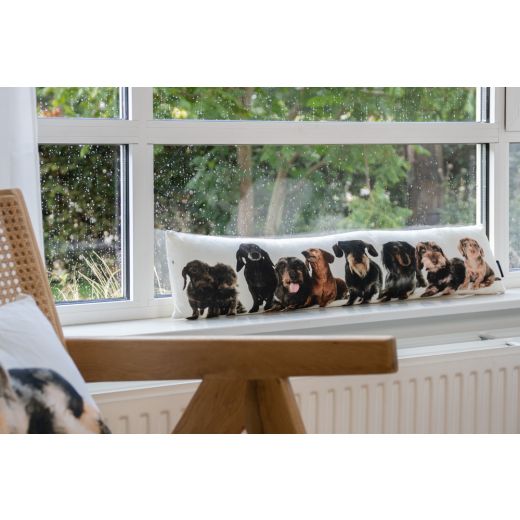 canvas draught excluder types of dachshunds 20x90cm