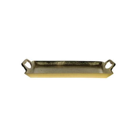 serving tray rectangle champagne gold 35cm