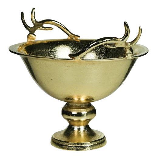 schaal gewei champagne goud large