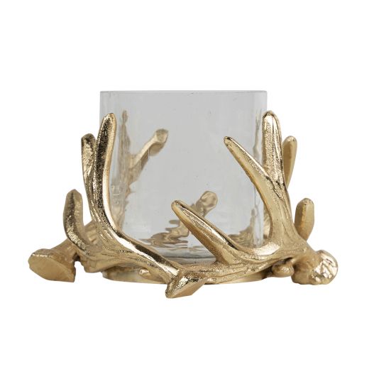 wind light antler champagne gold dia 14cm