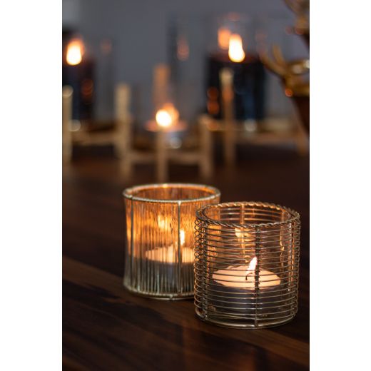 wind light metal champagne gold b