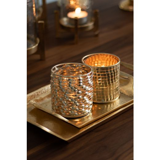 wind light metal champagne gold c