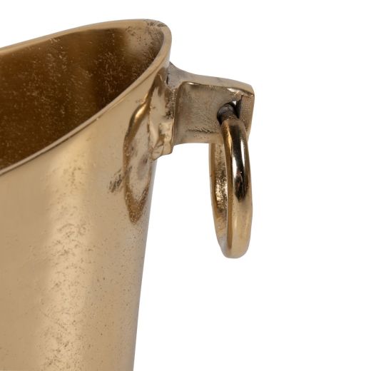 Champagne Cooler engraved deer gold 30x20x20cm