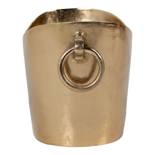 Champagne Cooler engraved deer gold 37x25x25cm