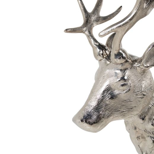 Champagne cooler standing deer silver 112x80x42cm