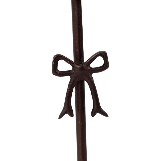 Candle Stand bow antik copper h30 d10cm