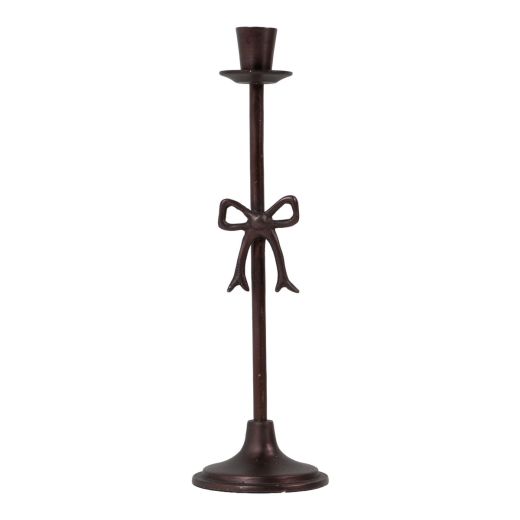 Candle Stand bow antik copper h35 d10cm