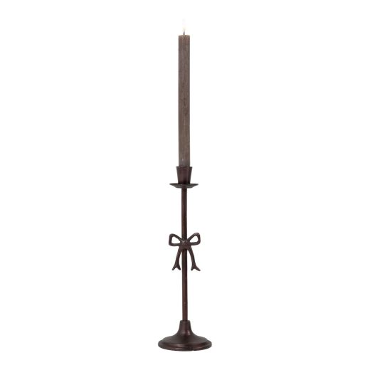 Candle Stand bow antik copper h35 d10cm