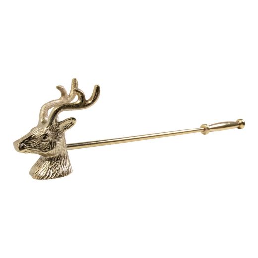Candle Snuffer reindeer gold 31x8x5cm