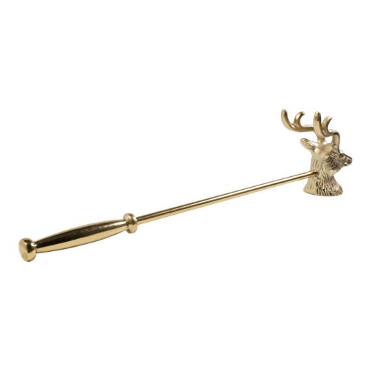 Candle Snuffer reindeer gold 31x8x5cm