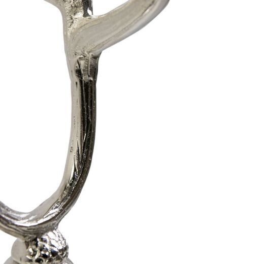 Kaarsen Standaard gewei zilver 4 h58cm