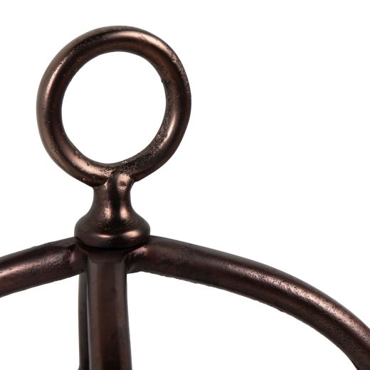 Lantern with handle antique copper 67x23x23cm